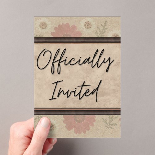 Classic Floral Invitation