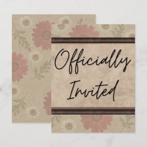 Classic Floral Invitation