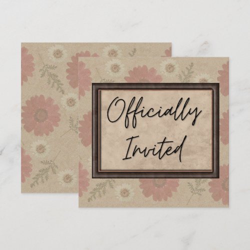 Classic Floral Invitation