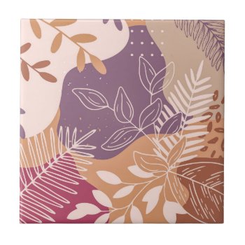 Classic Floral Painting Ceramic Tile by ICIDEM at Zazzle