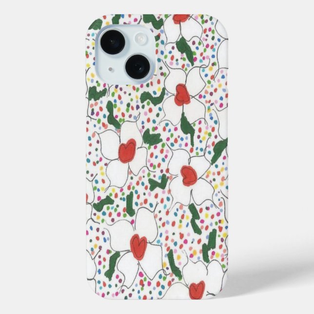 Classic Floral Pattern Case-Mate iPhone Case (Back)