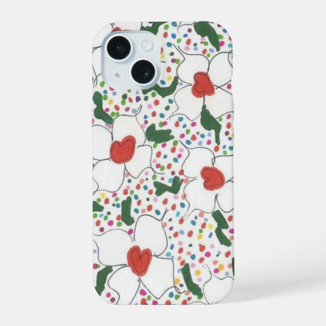 Classic Floral Pattern Iphone Case (Back)