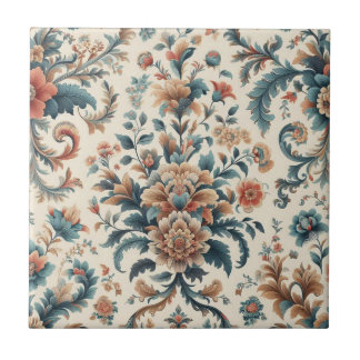 Classic Floral Print Tile