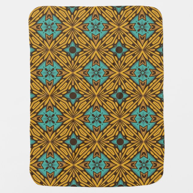 Classic Floral: Timeless Vintage Pattern. Baby Blanket (Front)