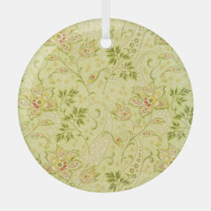 Classic Floral Wallpaper: Old Elegance Glass Ornament