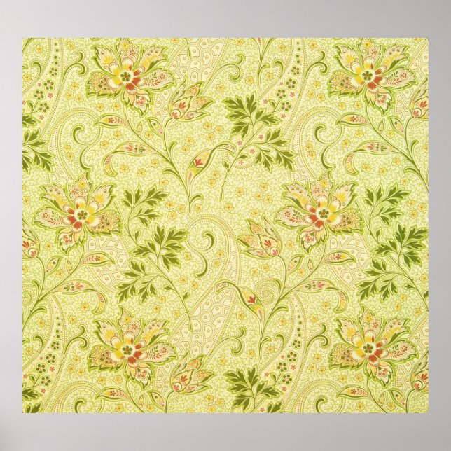 Classic Floral Wallpaper: Old Elegance Poster (Front)