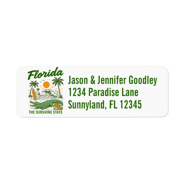 Classic Florida - Sunshine State  Label (Front)