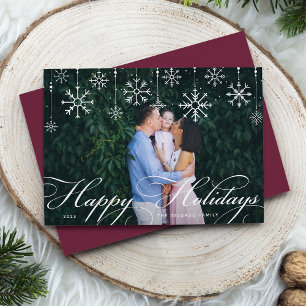 Classic Flourish Holiday Photo Card