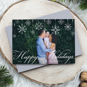 Classic Flourish   Holiday Photo Card