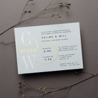 Classic Flourish Monogram Rehearsal Dinner