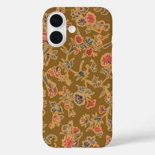 Classic Flower Chintz Pretty Soft Floral Design iPhone 16 Case