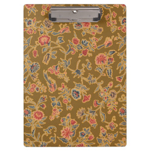 Classic Flower Chintz Pretty Soft Floral Design Clipboard