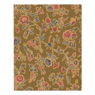 Classic Flower Chintz Pretty Soft Floral Design Faux Canvas Print