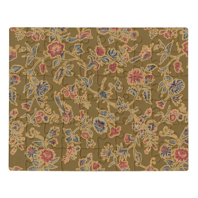 Classic Flower Chintz Pretty Soft Floral Design Jigsaw Puzzle (Puzzle Horizontal)