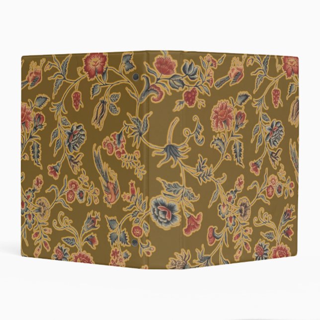 Classic Flower Chintz Pretty Soft Floral Design Mini Binder (Background)