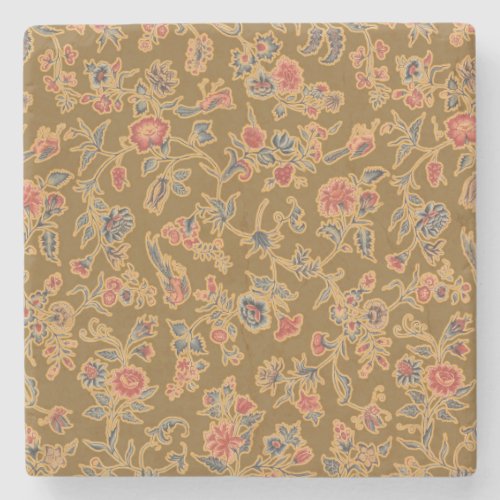 Classic Flower Chintz Pretty Soft Floral Design Stone Coaster