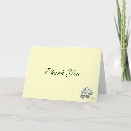 Classic Flower Thank You Card