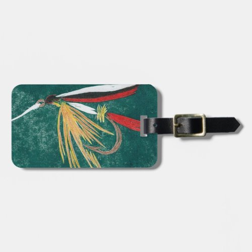 Classic Fly Trout Fin Wet Fly Luggage Tag