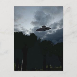 Classic Flying Saucer Postcard