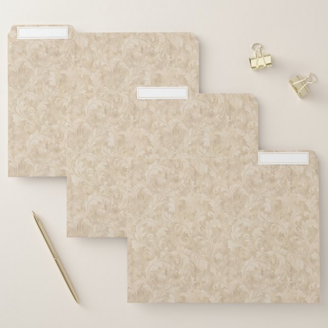 Classic Foliage Leaves Warm File Folder (Set)