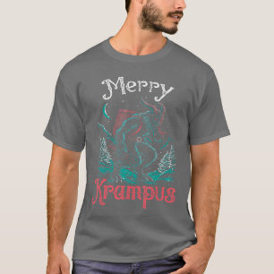 Classic Folklore Christmas Merry Krampus Festive H T-Shirt