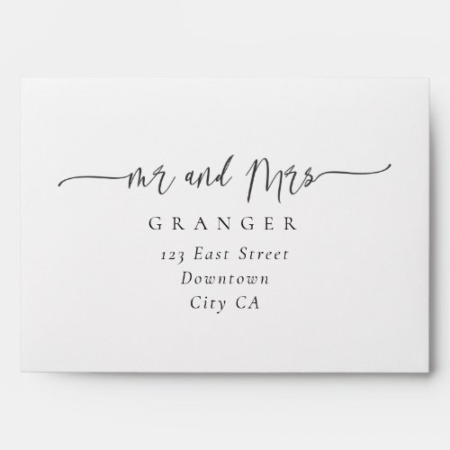 Classic font Wedding Envelope
