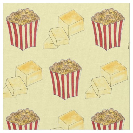 Classic Food Pairing Movie Theater Popcorn Butter Fabric