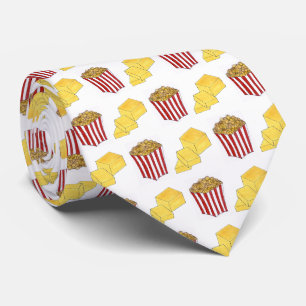 Classic Food Pairing Movie Theater Popcorn Butter Neck Tie
