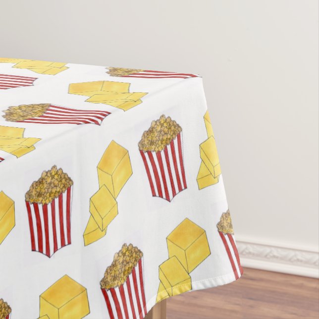 Classic Food Pairing Movie Theater Popcorn Butter Tablecloth (In Situ)