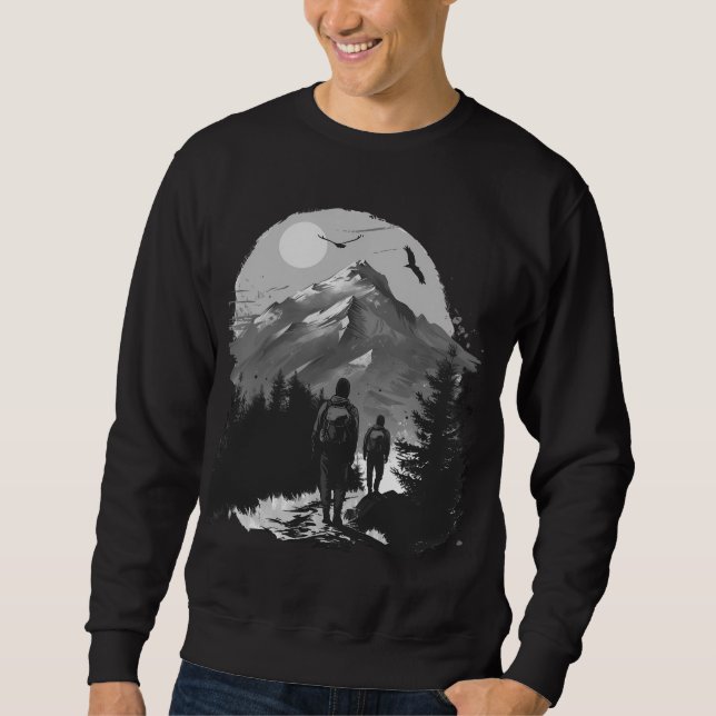 Classic For Lovers Of Hiking  Sweatshirt (Front)