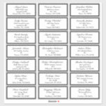 Classic Formal Black White Wedding Guest Address Sticker<br><div class="desc">This Classic Formal Black White Wedding Guest Address Sticker design sets the tone for a sophisticated and elegant event for spring, summer, fall, or winter. Timeless black and white offers polished dark and light contrasting details of chic borders and vintage styling- a curated look that can truly showcase a modern...</div>