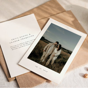 Classic Formal Wedding Photo Invitation