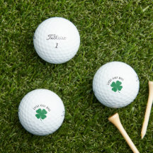 Classic Four-Leaf Clover 'Lucky Golf Ball' Fun