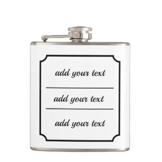 Classic Frame Personalized Flask