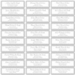 Classic Frame Script Wedding Guest Names Address Sticker<br><div class="desc">Composed of simple serif and classic cursive script typography. These elements are simple,  elegant,  and modern. This has 30 stickers. 
 
 This is designed by White Paper Birch Co. exclusive for Zazzle.
 
 Available here:
 http://www.zazzle.com/store/whitepaperbirch</div>