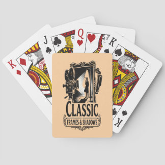 Classic Frames & Shadows Vintage Noir Cinema Playi Poker Cards