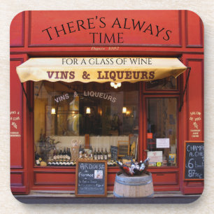 Classic French Liqueur and Wine Shop Coasters
