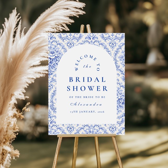 Classic French Toile Bridal Shower Foam Board (Creator Uploaded)