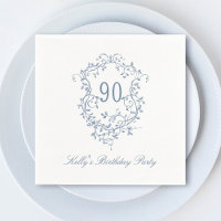 Classic French Victorian Blue 90th Birthday Party