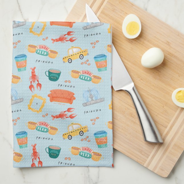 Classic FRIENDS™ Icons Pattern Kitchen Towel (Quarter Fold)