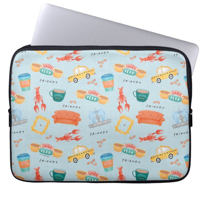 Classic FRIENDS™ Icons Pattern Laptop Sleeve (Front)