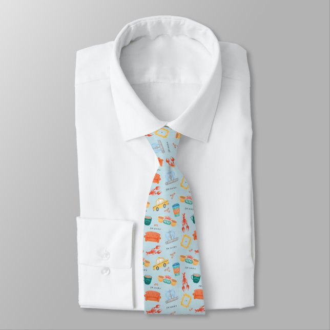 Classic FRIENDS™ Icons Pattern Neck Tie (Tied)