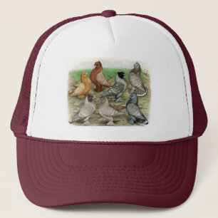 Classic Frill Pigeons Laced Blondinettes Trucker Hat