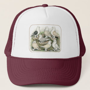 Classic Frill Pigeons Satinettes Trucker Hat