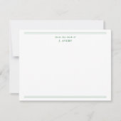 Classic From The Desk Of Green Note Card | Zazzle