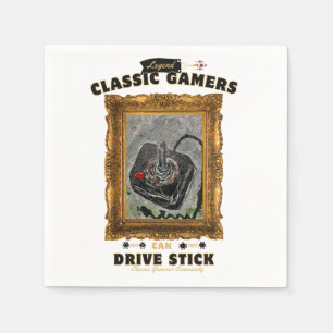 Classic Gamers Birthday Party Groovy Vision Napkin