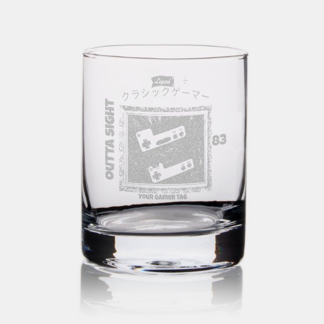 Classic gamers Outta Sight 83 Rocks Glass (Glassware)