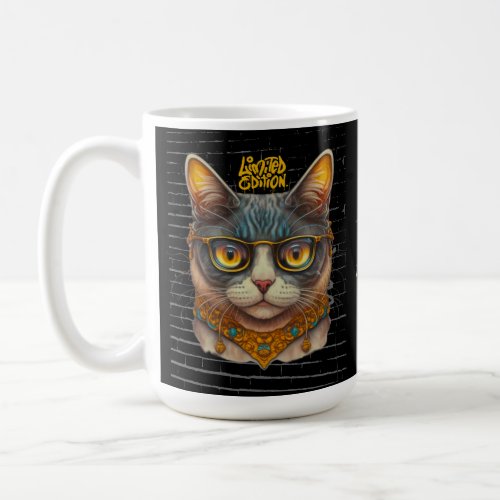 Classic Gangster Cat Mug 15 oz Coffee Mug