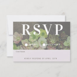 CLASSIC Garden Hellebore White and Wood RSVP Card