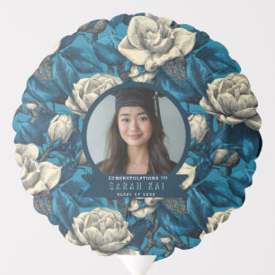 Classic Gardenias Floral Class Reunion Balloon